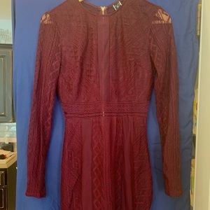 Maroon formal dress